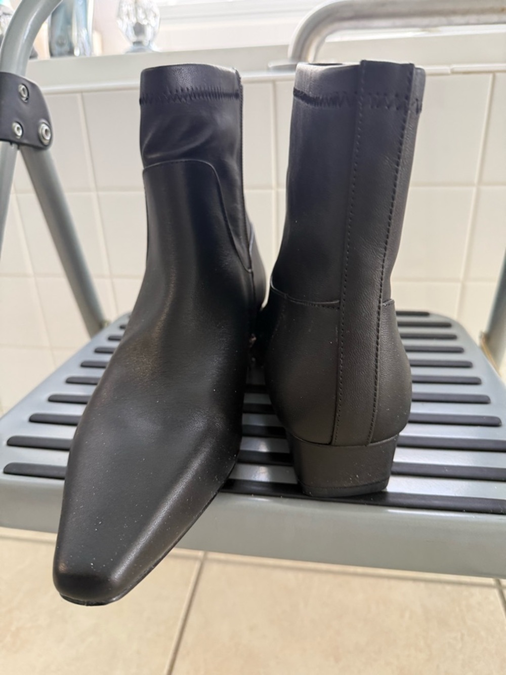 Jason Wu Black Pointed Toe Ankle Boots